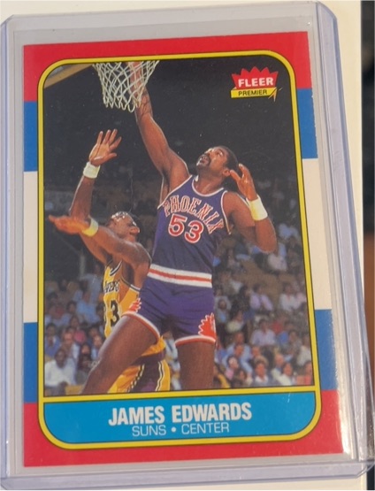1986-87 Fleer #29 James Edwards — front