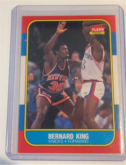 1986 Fleer #60 Bernard King — front
