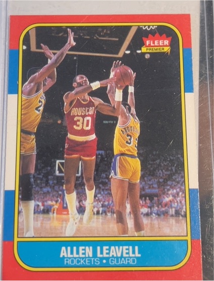 1986-87 Fleer #62 Allen Leavell — front