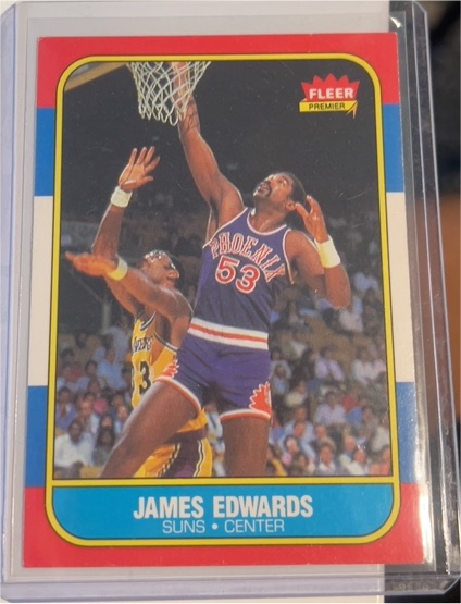 1986-87 Fleer #29 James Edwards — front
