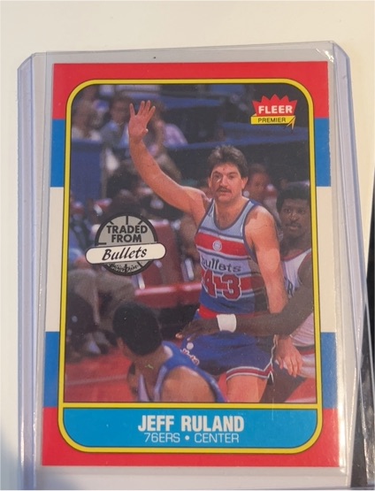 1986 Fleer #96 Jeff Ruland — front
