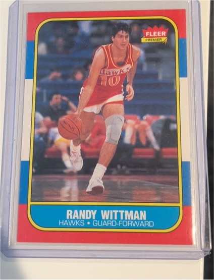 1986 Fleer #127 Randy Wittman — front