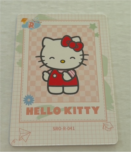 Sanrio Hello Kitty SRO-R-041 Sticker Card — front
