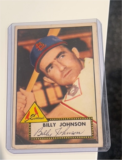 1952 Topps #83 Billy Johnson — front
