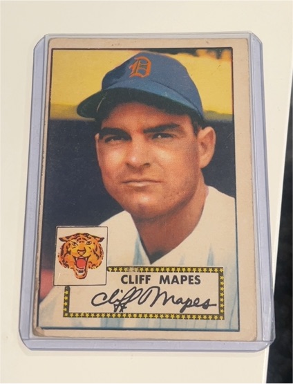 1952 Topps #103 Cliff Mapes — front