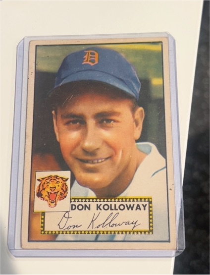 1952 Topps #104 Don Kolloway — front