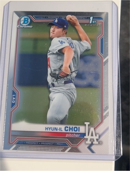 2021 Bowman Chrome #BCP-130 Hyun-Il Choi — front
