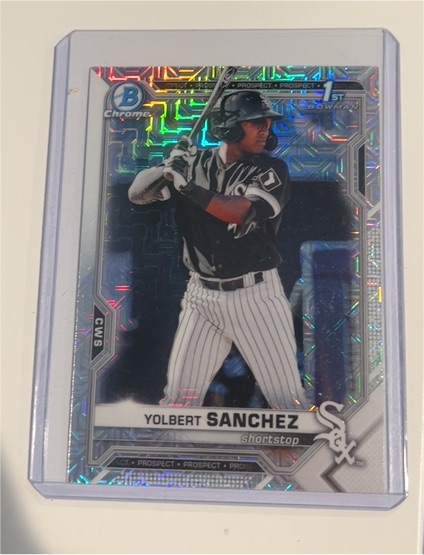 2021 Bowman Chrome Prospects #BCP-40 Yolbert Sanchez — front
