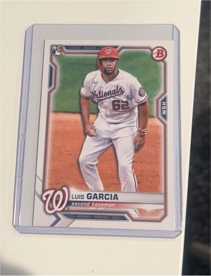 2021 Bowman #5 Luis Garcia — front
