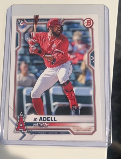2021 Bowman #10 Jo Adell Rookie RC Los Angeles Angels — front