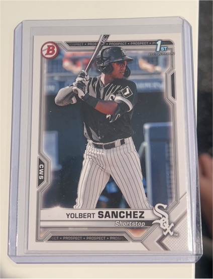 2021 Bowman #BP-40 Yolbert Sanchez — front