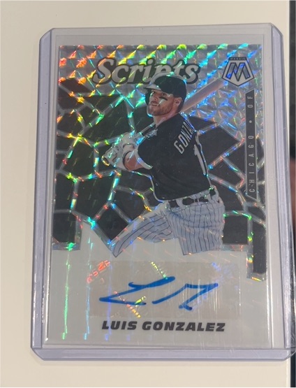 2021 Panini Mosaic Scripts Luis Gonzalez — front