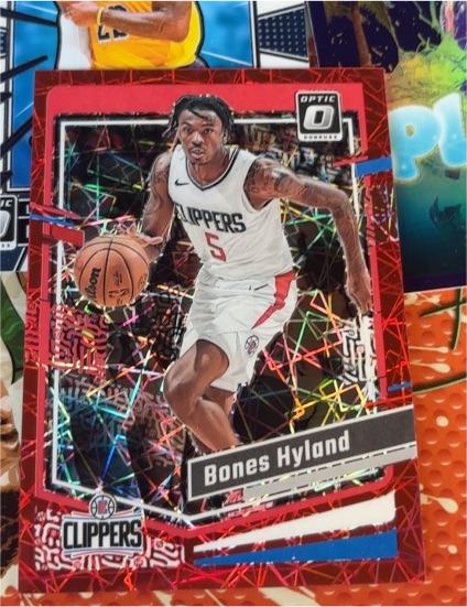 2023-24 Panini Donruss Optic #50 Bones Hyland Blue Velocity — front