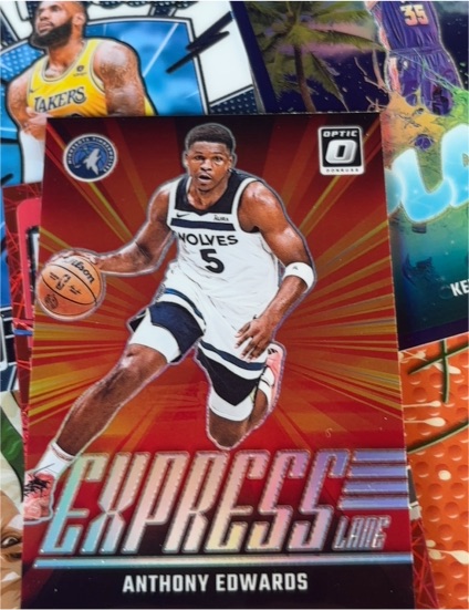 2024-25 Panini Donruss Optic #7 Anthony Edwards Express Lane — front