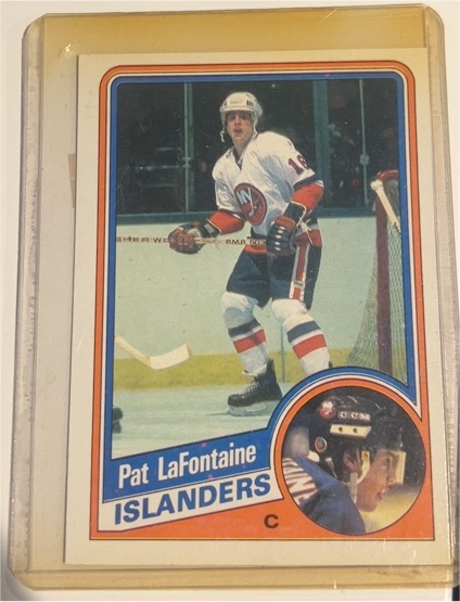 1984-85 O-Pee-Chee #129 Pat LaFontaine Rookie Card — front