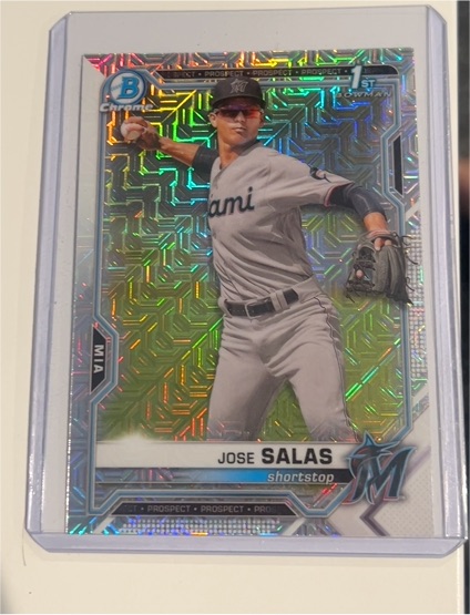 2021 Bowman Chrome #BCP-110 Jose Salas — front