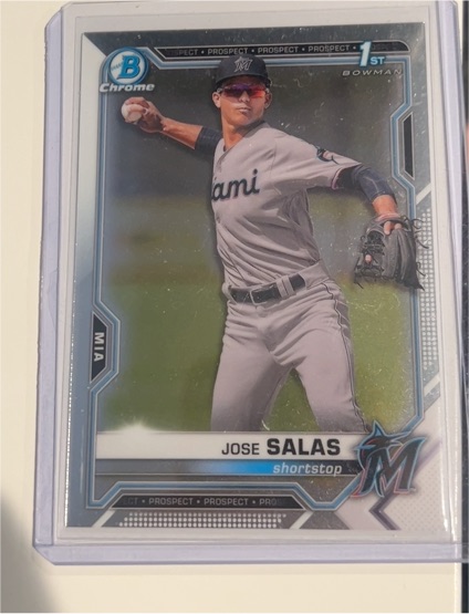 2021 Bowman Chrome #BCP-110 Jose Salas — front
