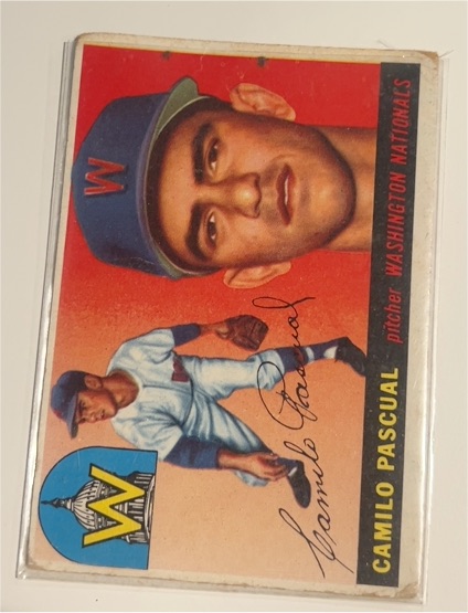 1955 Topps #84 Camilo Pascual — front