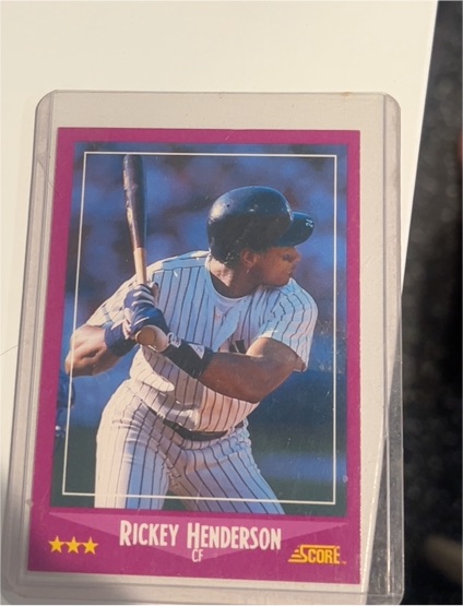 1988 Score #13 Rickey Henderson — front