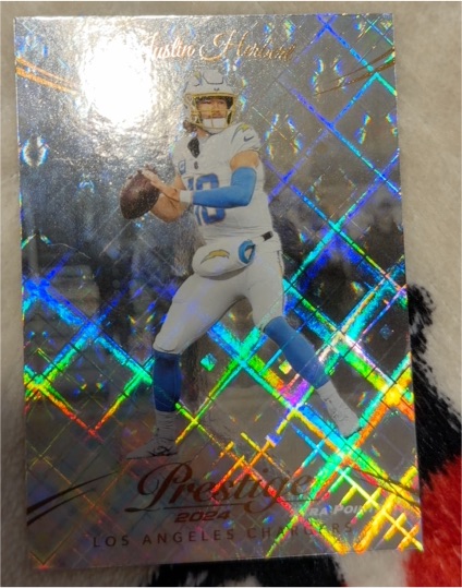 2024 Panini Prestige Xtra Points Diamond #164 Justin Herbert — front