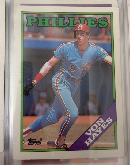 1988 Topps #215 Von Hayes — front