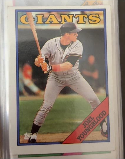 1988 Topps #418 Joel Youngblood San Francisco Giants — front