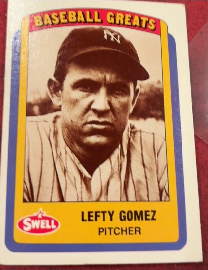 1990 Swell Baseball Greats #84 Lefty Gomez — front
