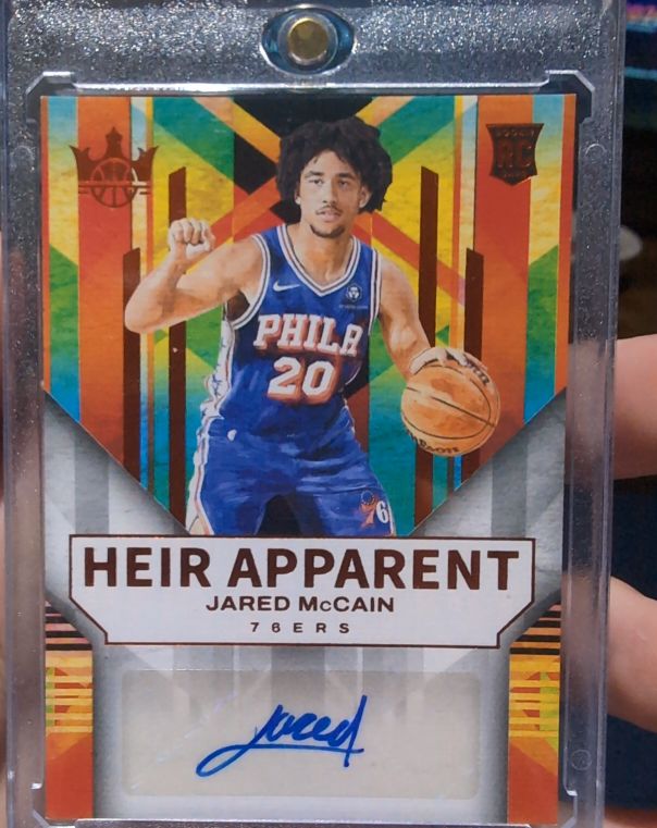 2024-25 Panini Court Kings #HA-JAR Jared McCain Heir Apparent Auto — front