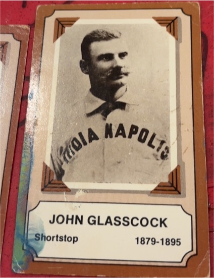 1974 Fleer Pioneers of Baseball #21 John Glasscock — front