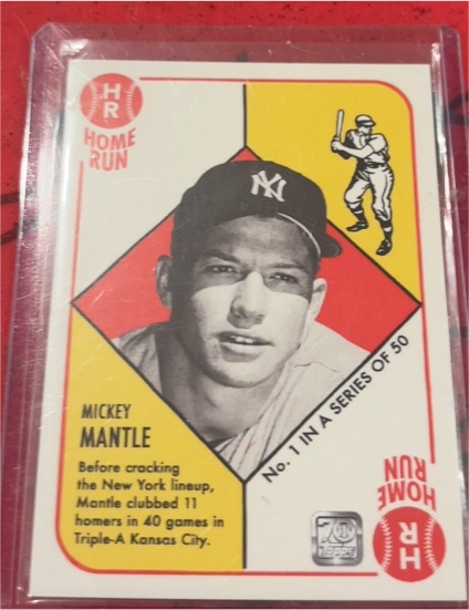 2021 Topps 70th Anniversary #1 of 50 Mickey Mantle — front