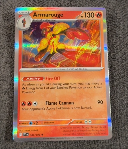 2023 Pokémon TCG Scarlet & Violet #041 Armarouge — front
