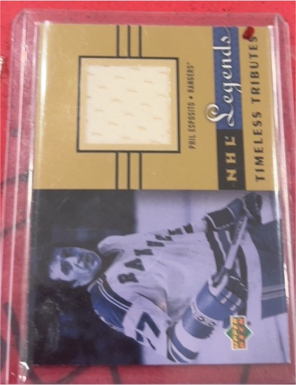2001-02 Upper Deck NHL Legends Timeless Tributes #TT-PE Phil Esposito — front