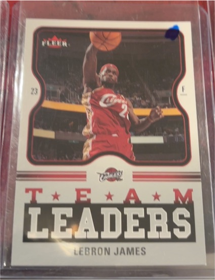 2006-07 Fleer Team Leaders #TL-LJ LeBron James — front