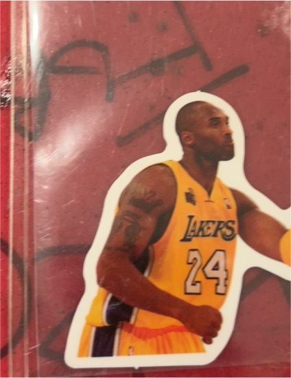 Kobe Bryant Los Angeles Lakers Sticker — front