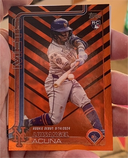 2025 Topps Update #US336 Luisangel Acuna — front