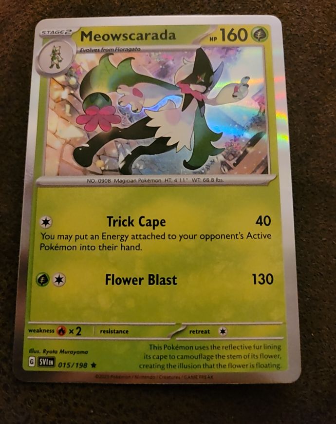 2023 Pokémon TCG Scarlet & Violet #015 Meowscarada — front
