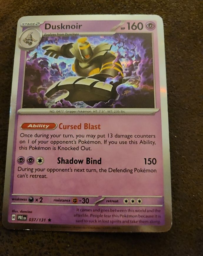 2024 Pokémon Shrouded Fable #037 Dusknoir — front
