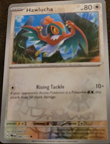 2025 Pokémon Prismatic Evolutions #089 Hawlucha — front