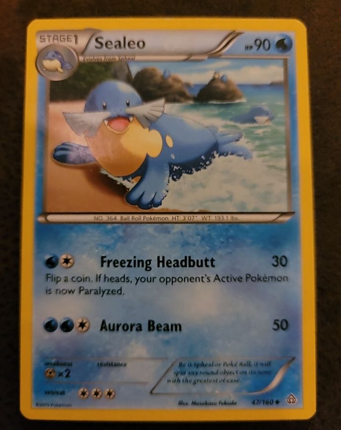 2015 Pokémon XY Primal Clash #47 Sealeo — front