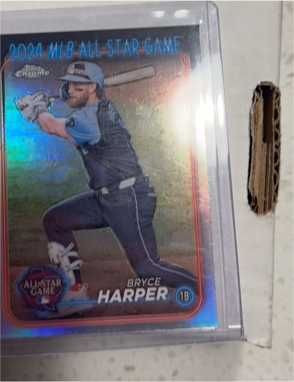 2024 Topps Chrome Update #ASGC-11 Bryce Harper 2024 All Star Game Chrome — front