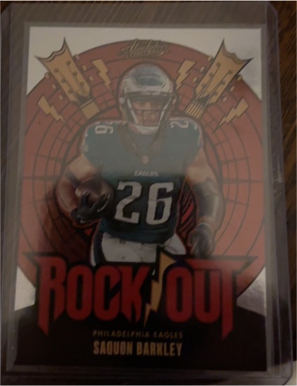 2024 Panini Absolute #RO-SBY Saquon Barkley Rock Out — front