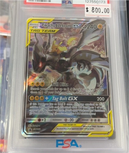 2019 Pokémon TCG #SM168 Pikachu & Zekrom GX — front