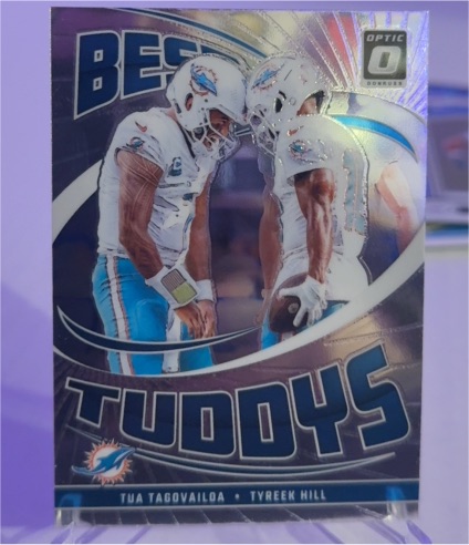 2024 Panini Donruss Optic #1 Tua Tagovailoa / Tyreek Hill Best Tuddys — front