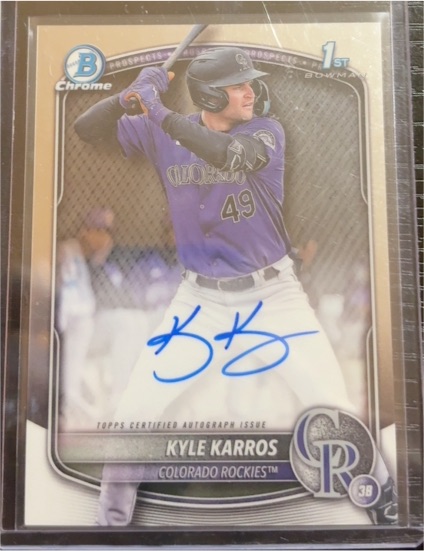 2025 Bowman Chrome #CPA-KK Kyle Karros — front