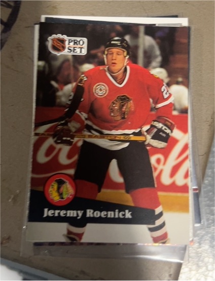 1991-92 Pro Set #40 Jeremy Roenick — front