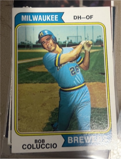 1974 Topps #124 Bob Coluccio — front