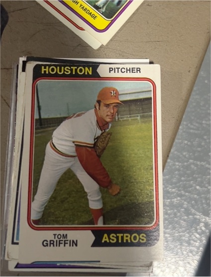 1974 Topps #256 Tom Griffin — front