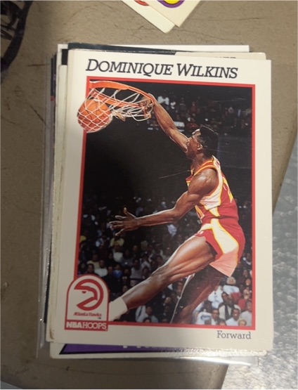 1991 NBA Hoops #7 Dominique Wilkins — front