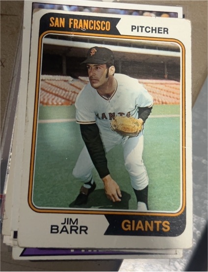 1974 Topps #233 Jim Barr — front