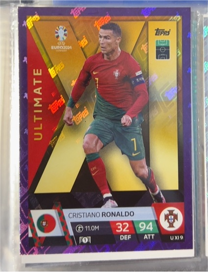 2024 Topps Match Attax Euro 2024 Ultimate XI #UXI9 Cristiano Ronaldo — front